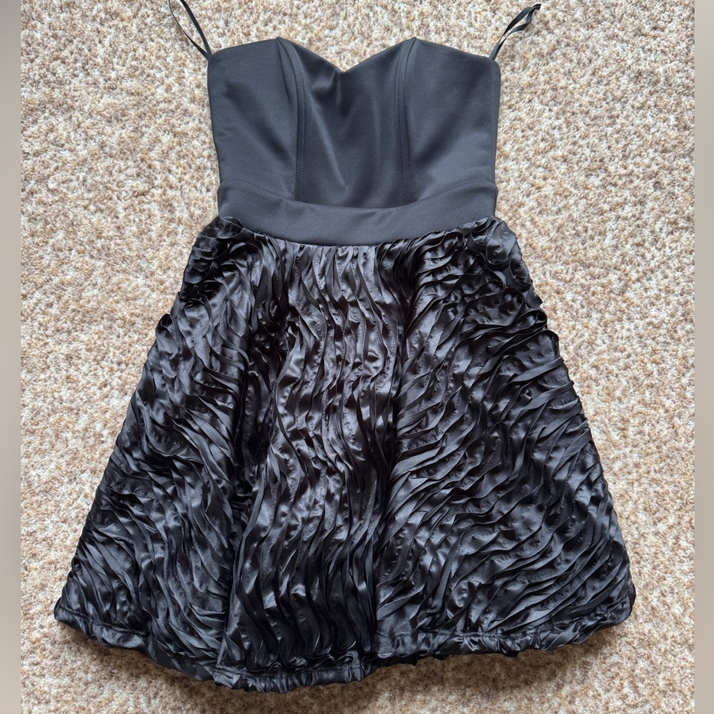 Arden B strapless black dress